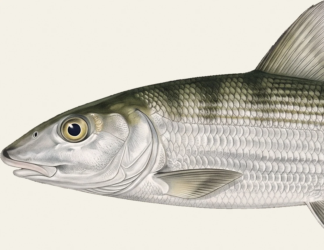 Detail of the Bonefish illustration at full resolution