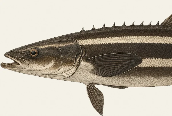 Detail of the Cobia illustration at full resolution