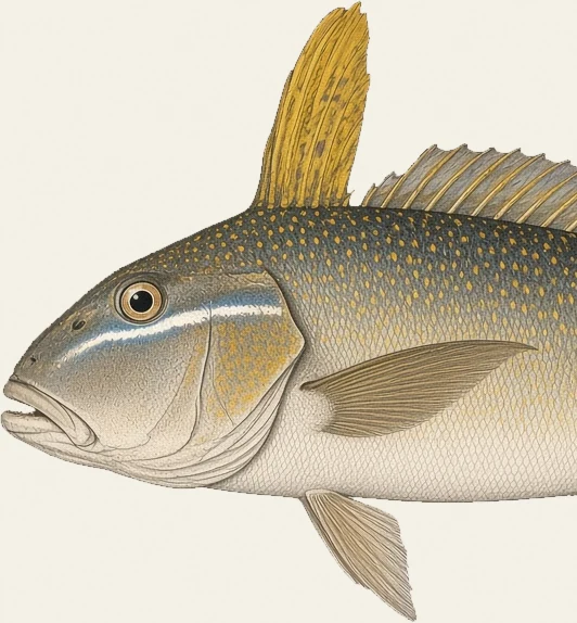 Detail of the Golden Tilefish illustration at full resolution