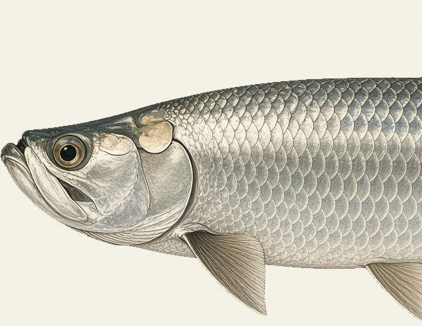 Detail of the Tarpon illustration at full resolution
