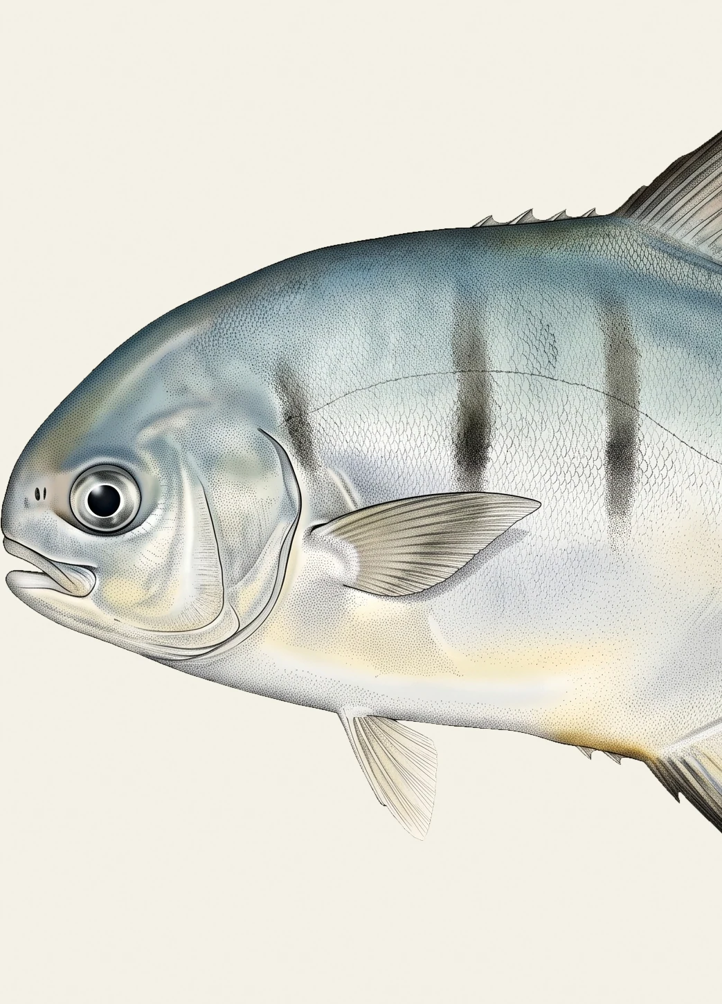 Detail of the Palometa illustration at full resolution