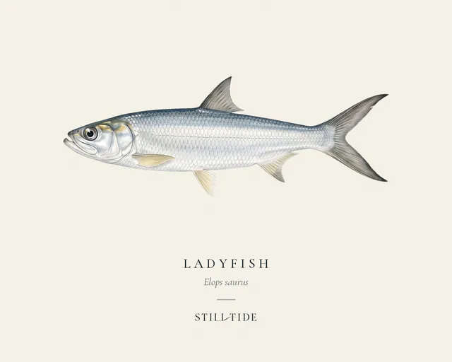 Ladyfish specimen print