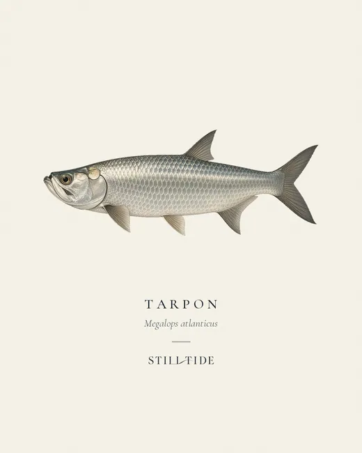 Tarpon (Megalops atlanticus) specimen print