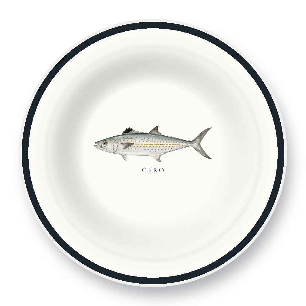 Enamel Bowl with Cero illustration