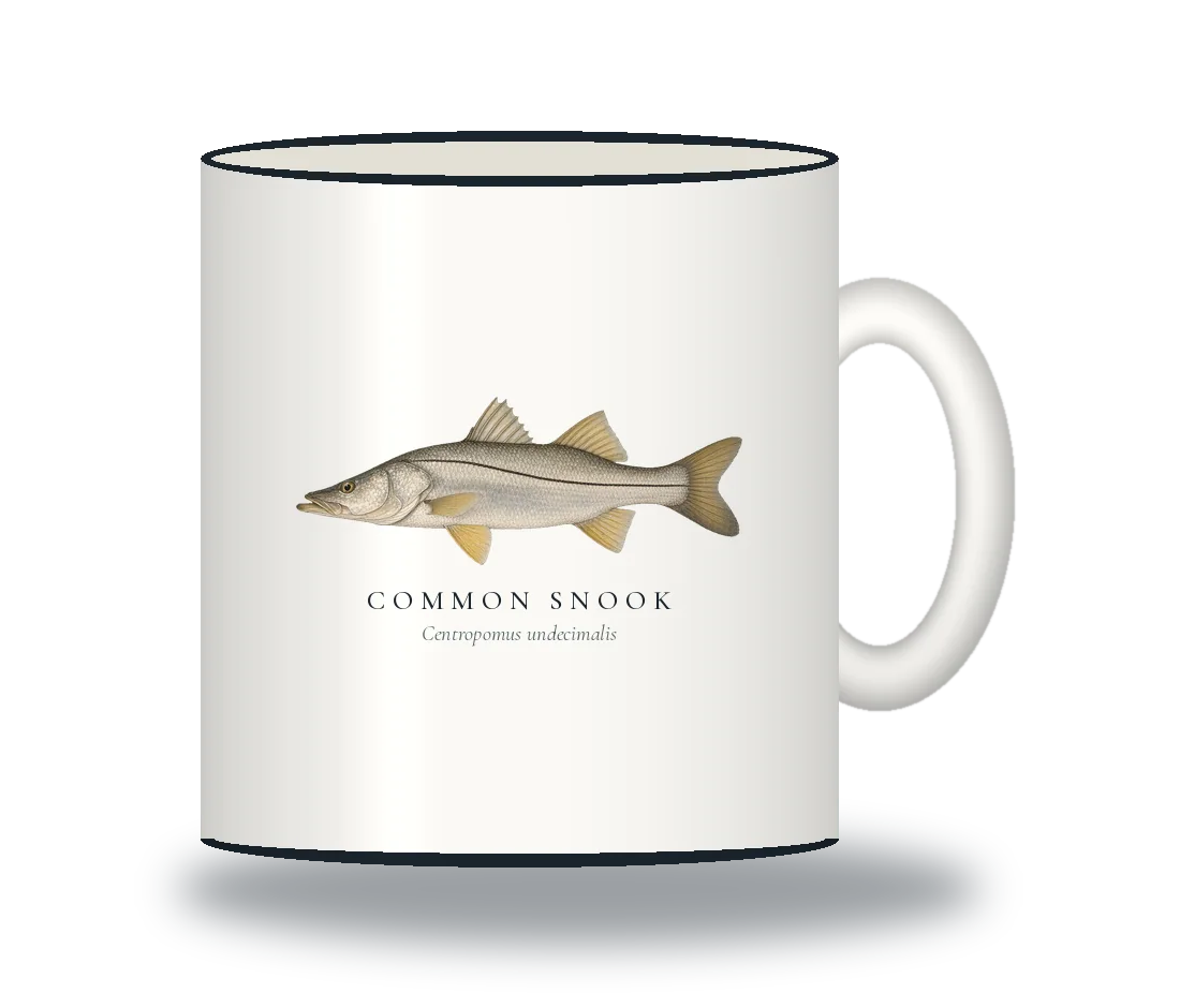 Enamel Camp Mug with Common Snook illustration