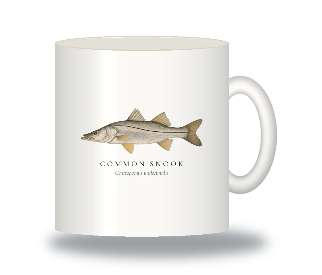 Ceramic Mug with Common Snook illustration