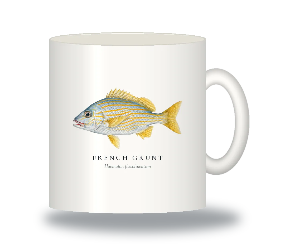 Ceramic Mug with French Grunt illustration