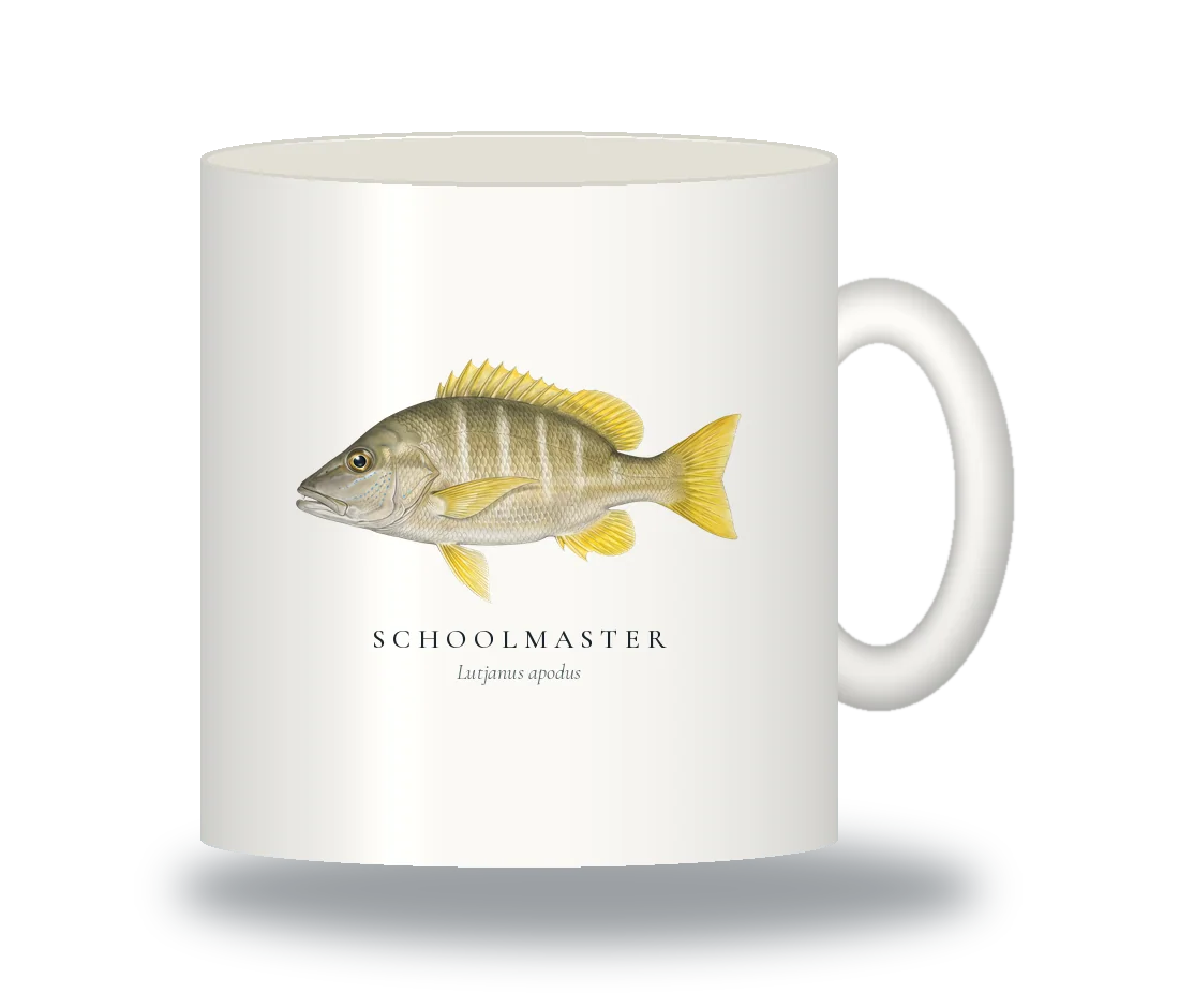 Ceramic Mug with Schoolmaster illustration
