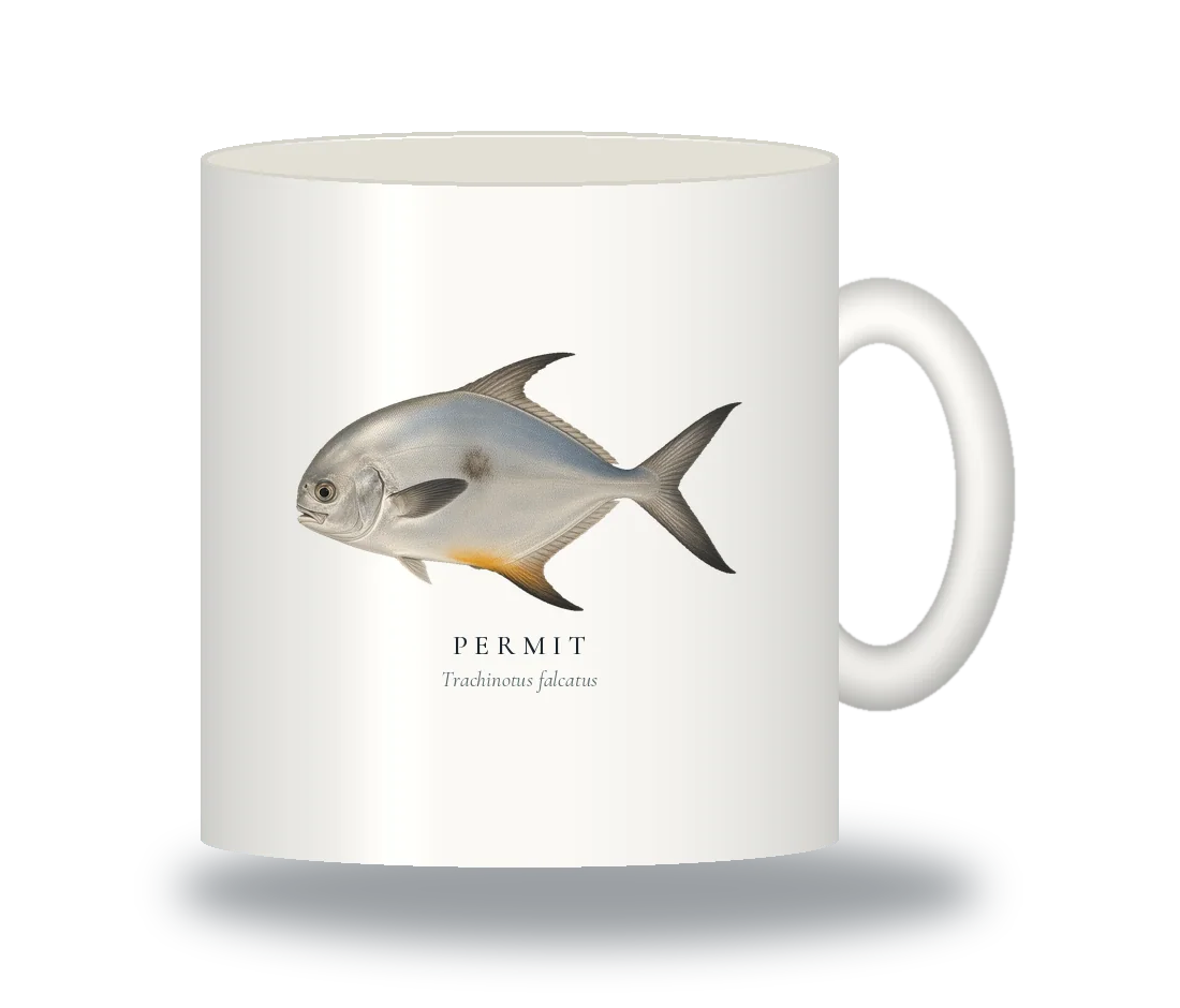 Ceramic Mug with Permit illustration