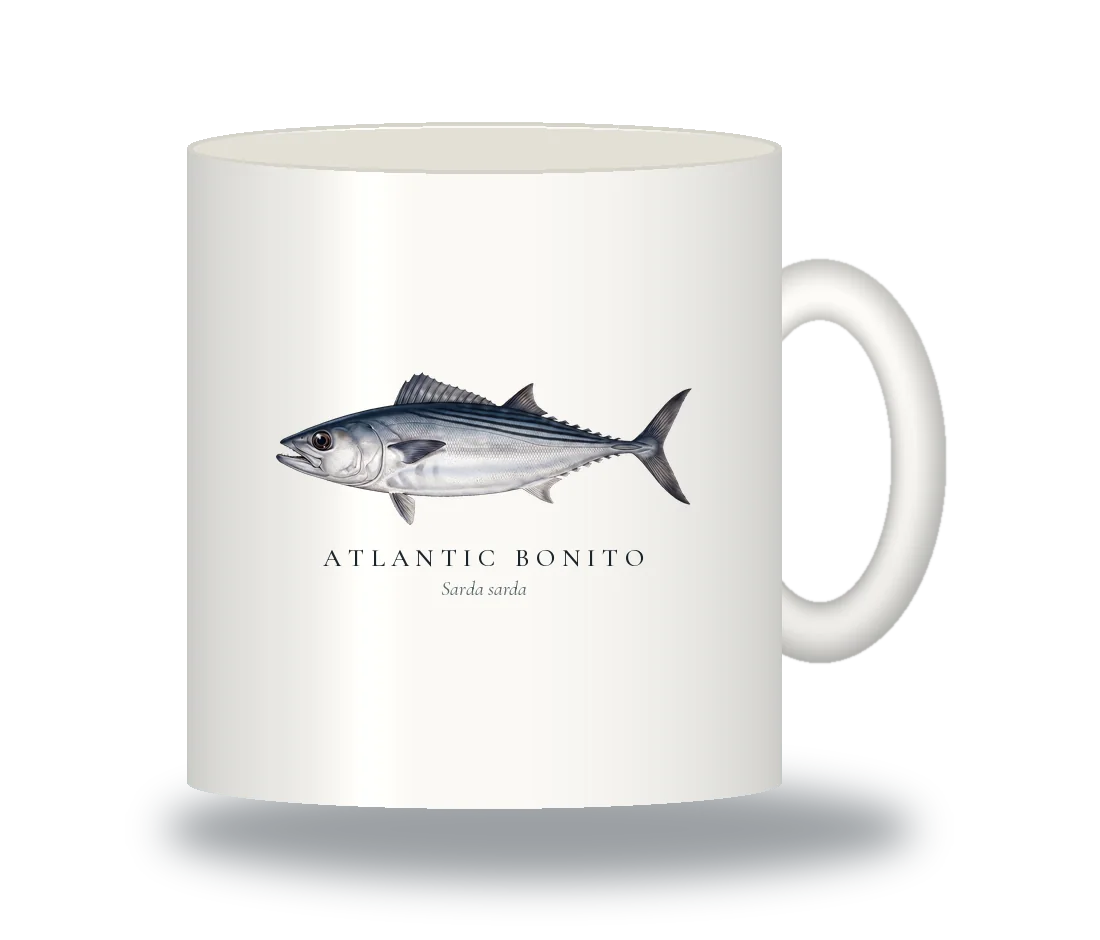 Ceramic Mug with Atlantic Bonito illustration