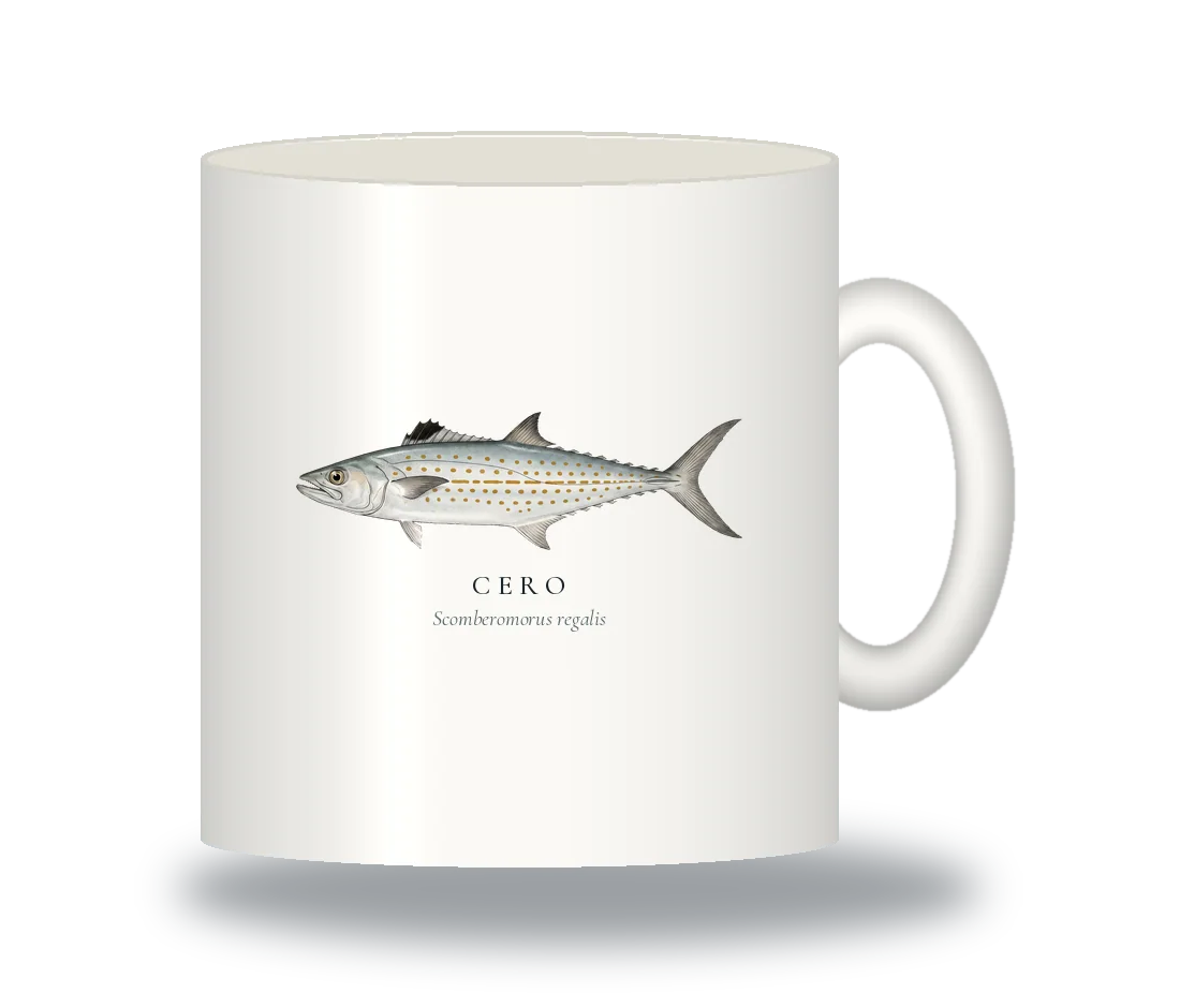 Ceramic Mug with Cero illustration