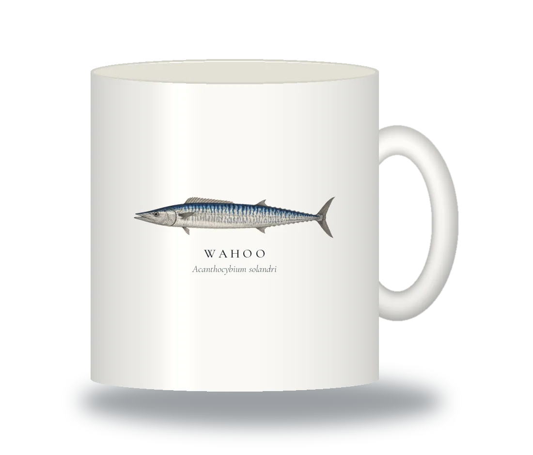 Ceramic Mug with Wahoo illustration