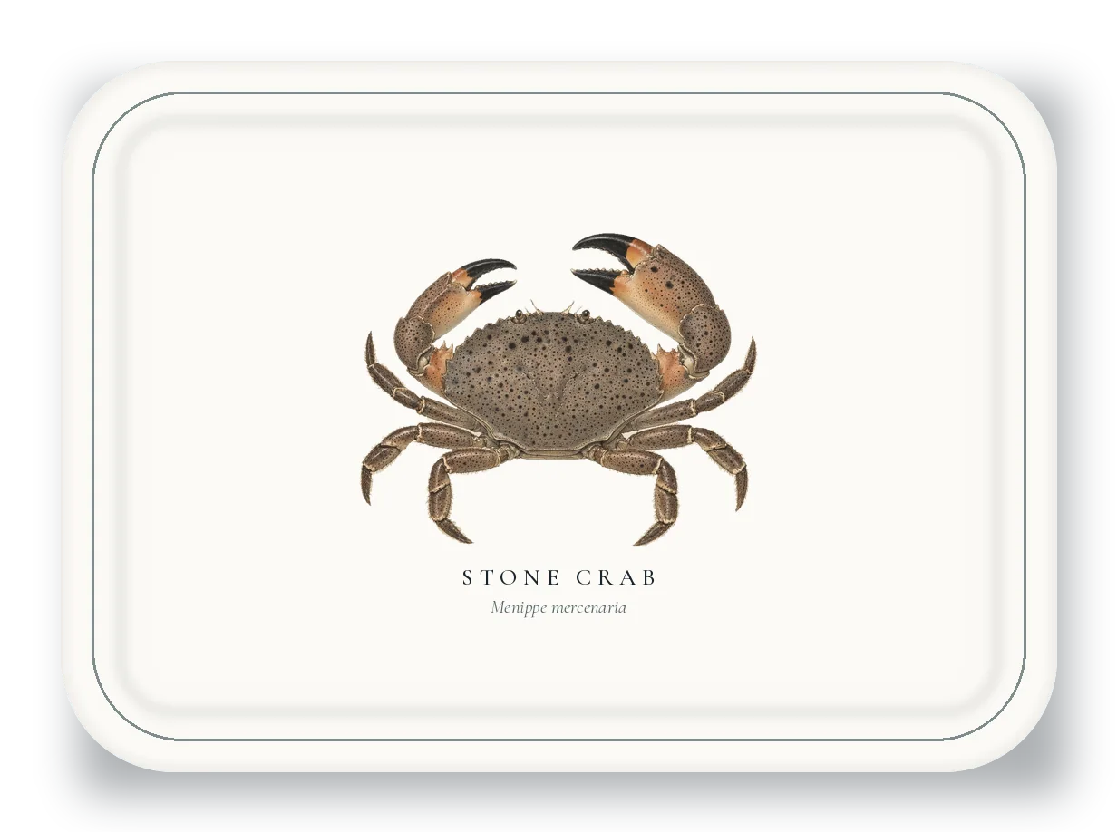 Serving Platter with Stone Crab illustration